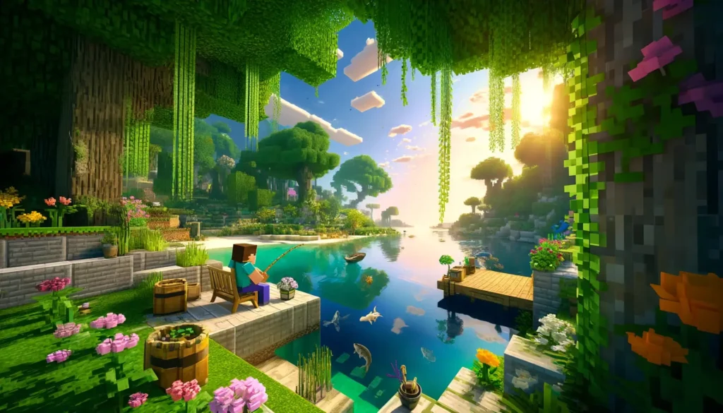 Minecraft's Serene Landscapes via Jojoy